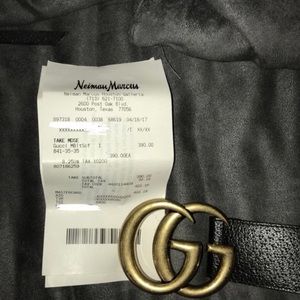 Gucci Double G Buckle belt 1.5 width 90 /36